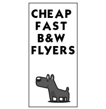 black and white flyers